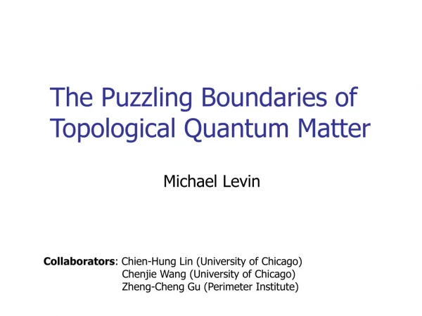 The Puzzling Boundaries of Topological Quantum Matter