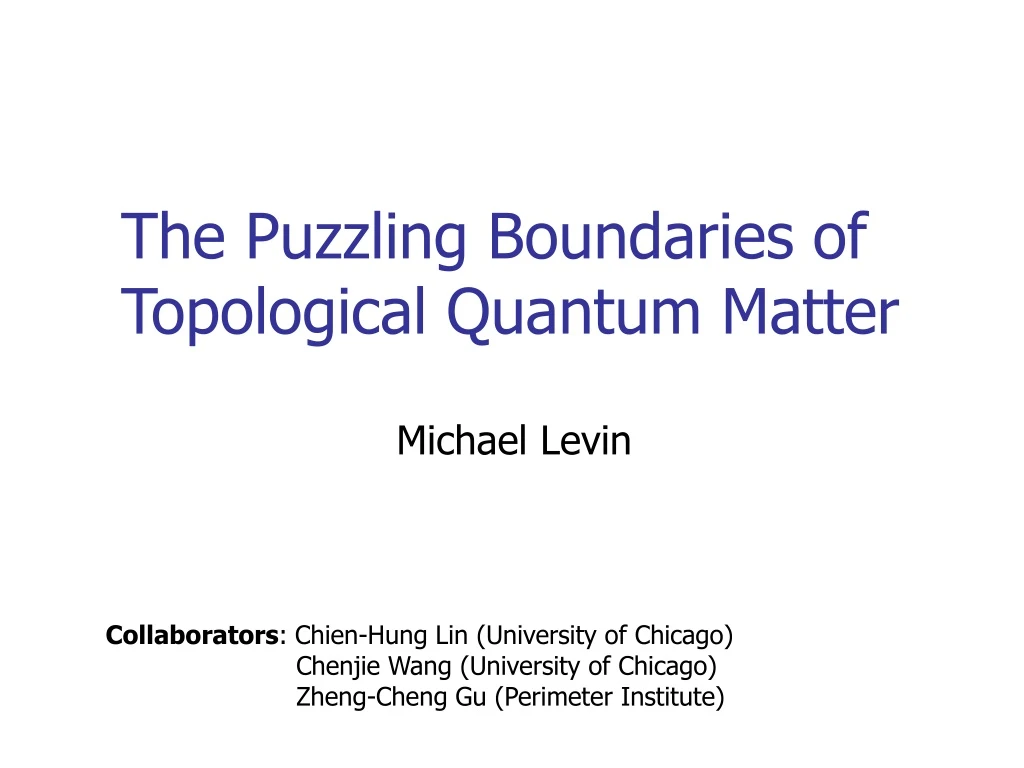 the puzzling boundaries of topological quantum matter