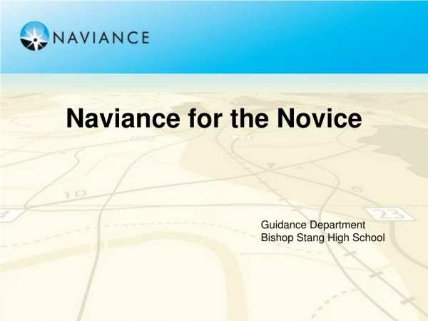 Naviance for the Novice