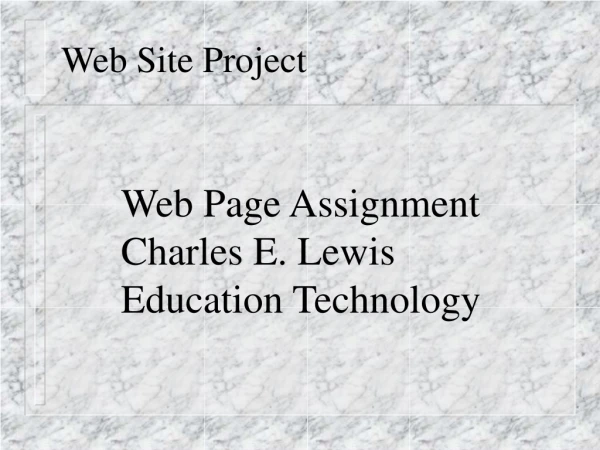 Web Site Project