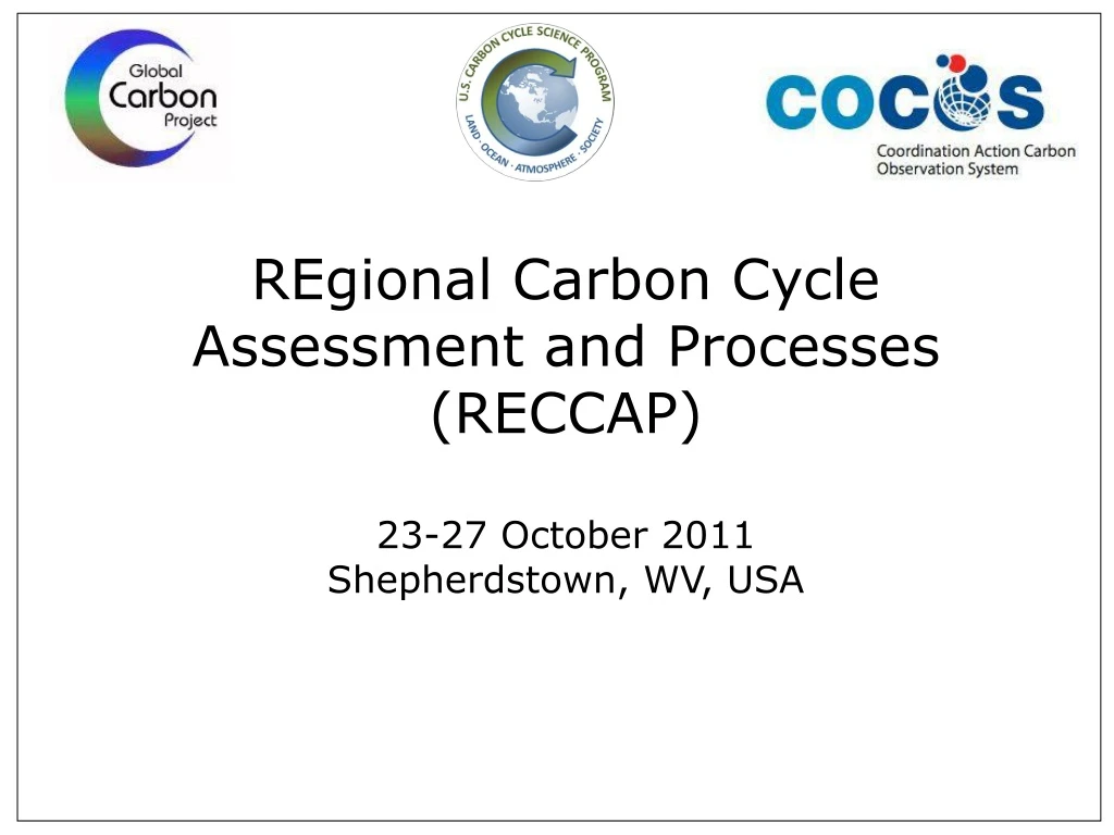 regional carbon cycle assessment and processes