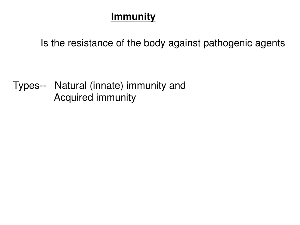 immunity