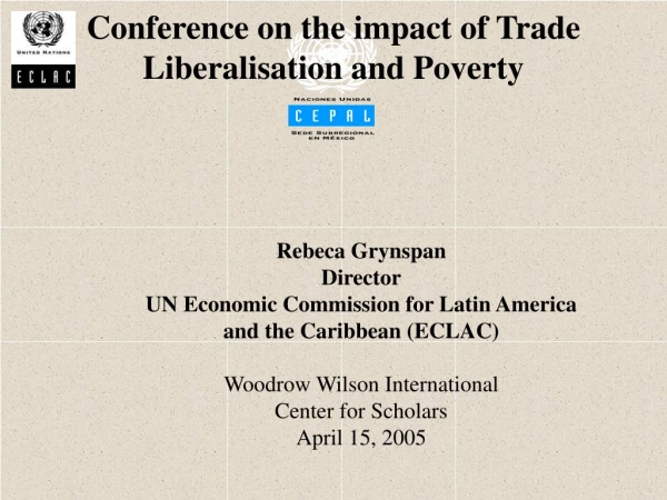 Conference on the impact of Trade Liberalisation and Poverty