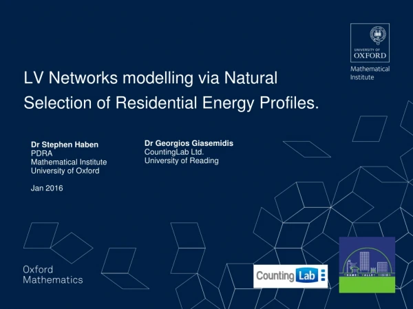 LV Networks modelling via Natural Selection of Residential Energy Profiles.