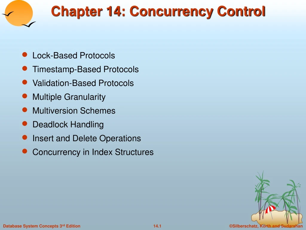 chapter 14 concurrency control