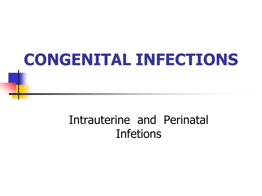 congenital infections