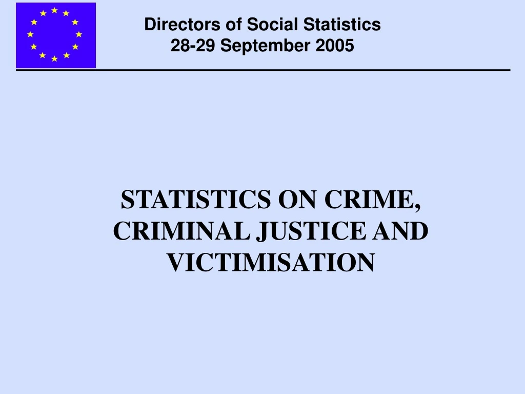 directors of social statistics 28 29 september