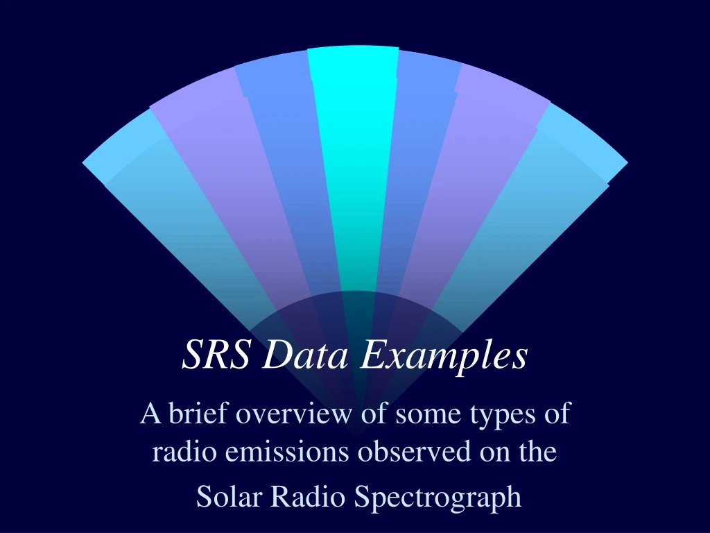 srs data examples