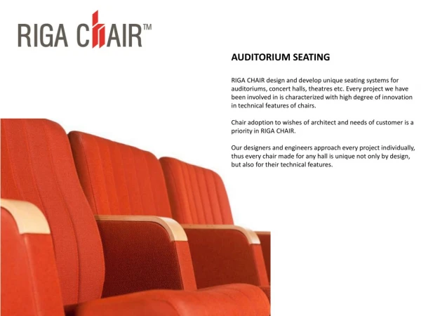 AUDITORIUM SEATING