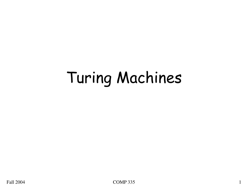 turing machines