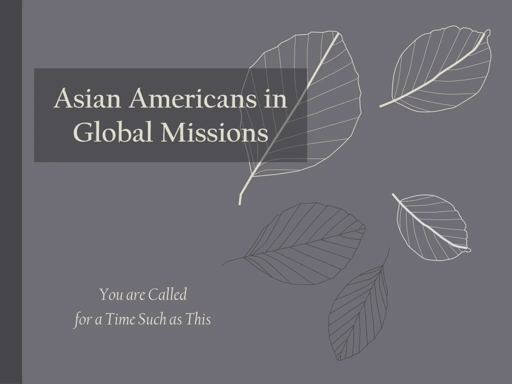 asian americans in global missions