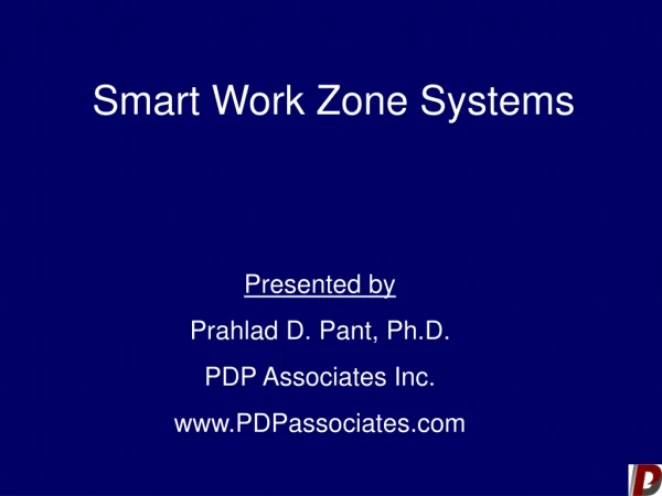 Smart Work Zone Systems