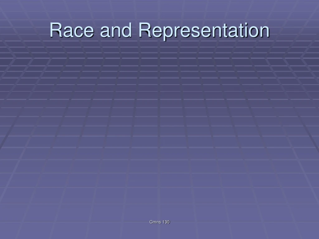 race and representation