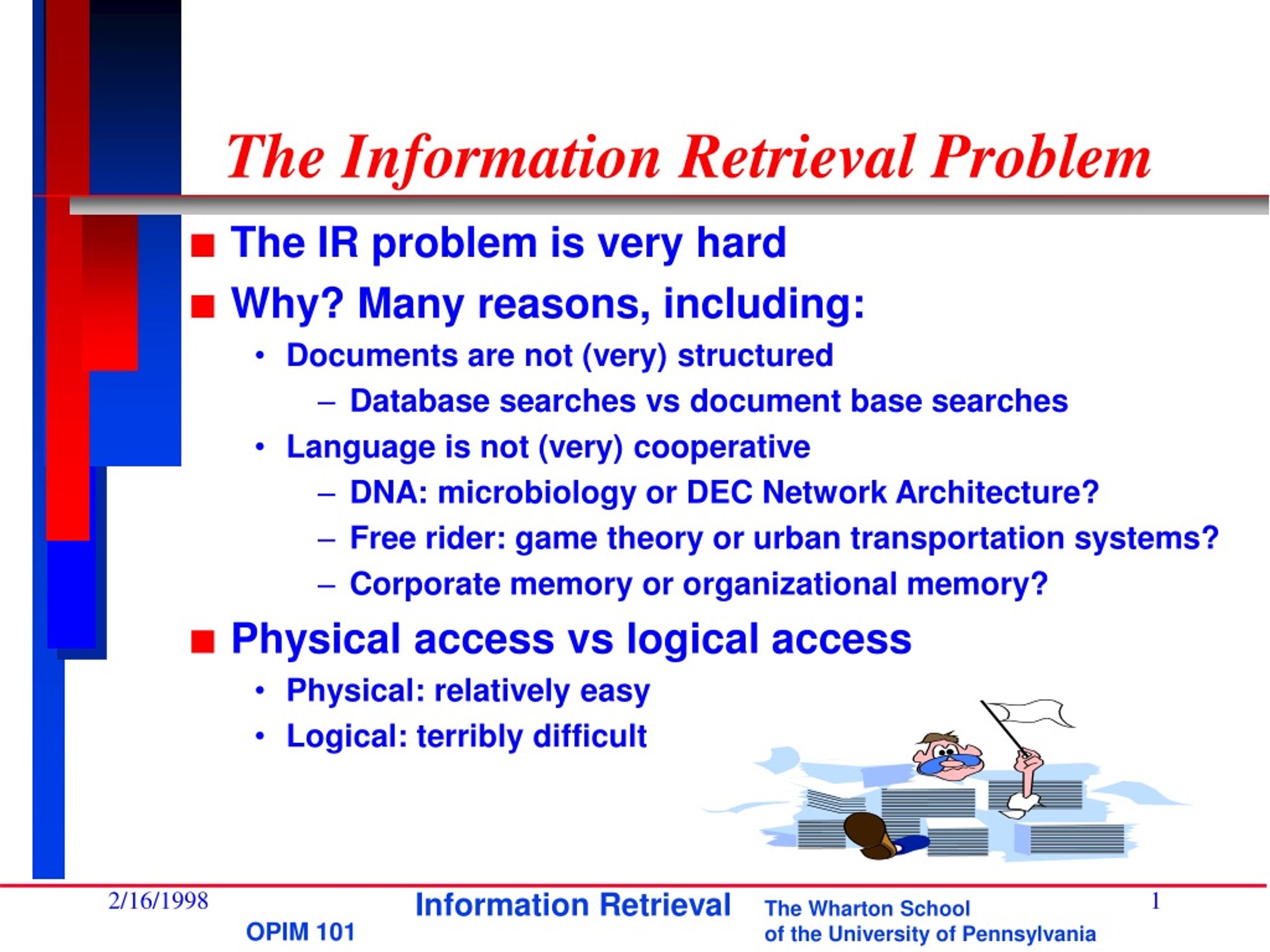 PPT - The Information Retrieval Problem PowerPoint Presentation, free ...