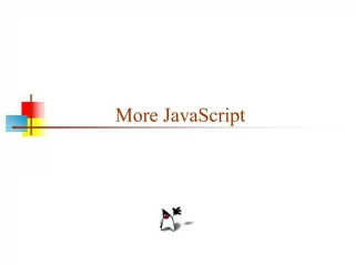 More JavaScript - slide 1