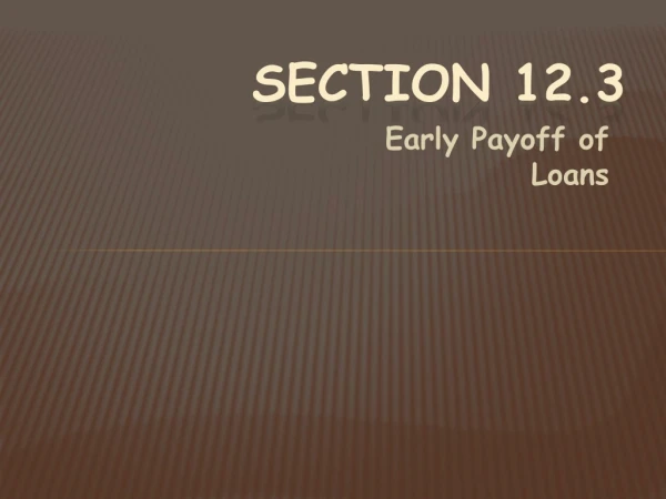 Section 12.3