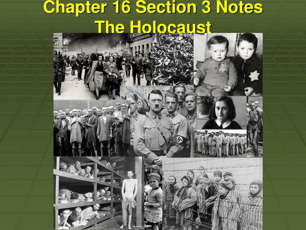 chapter 16 section 3 notes the holocaust