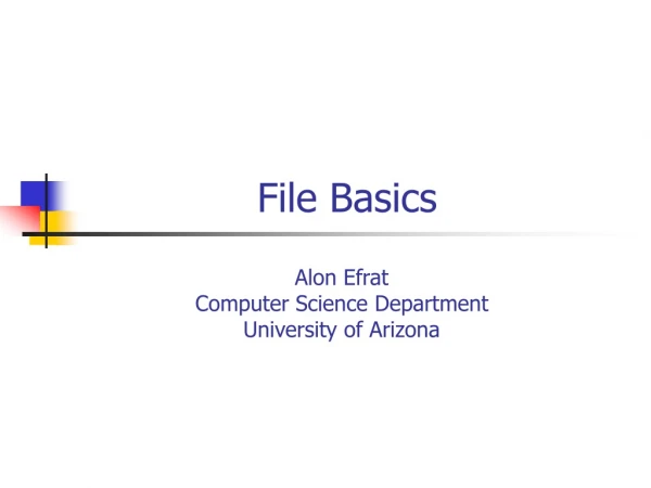 File Basics