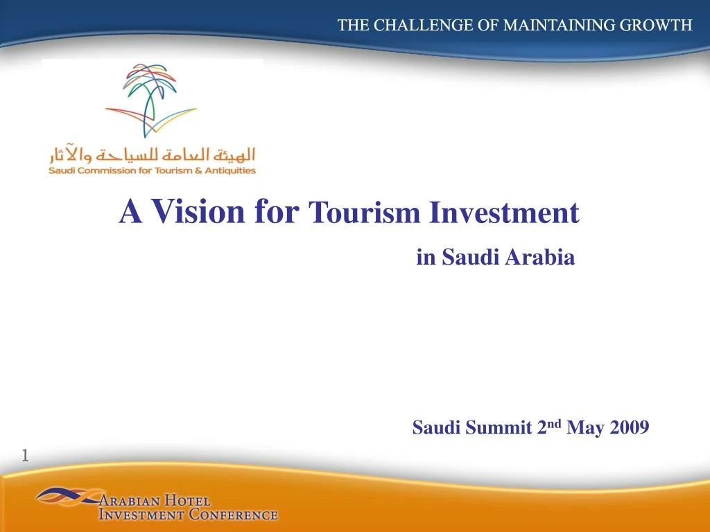 a vision for tourism investment