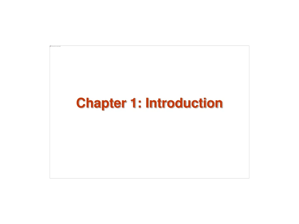 chapter 1 introduction