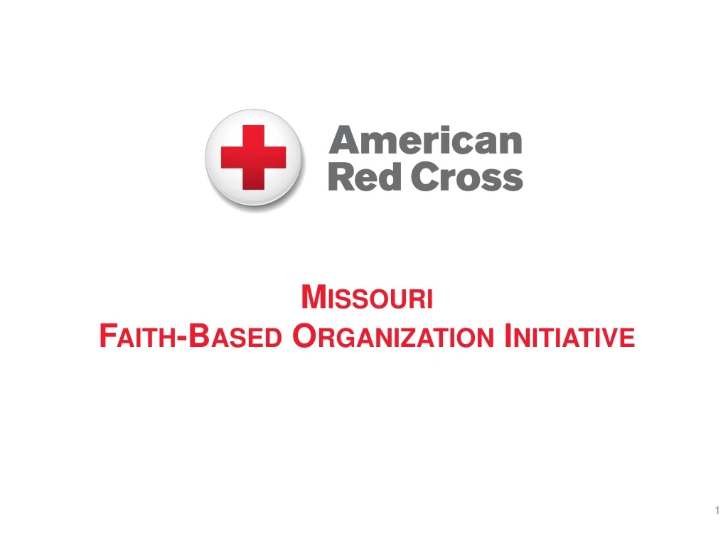 missouri faith based organization initiative