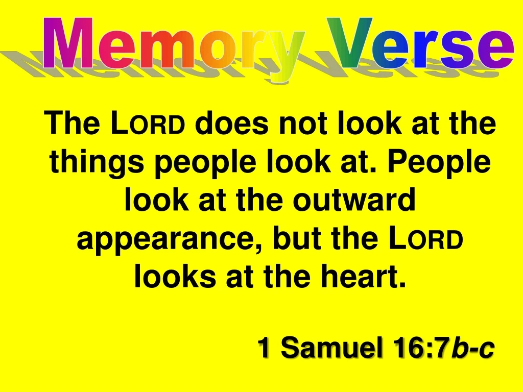 memory verse