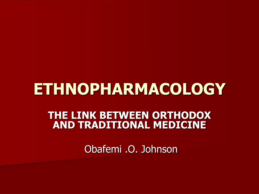 ethnopharmacology
