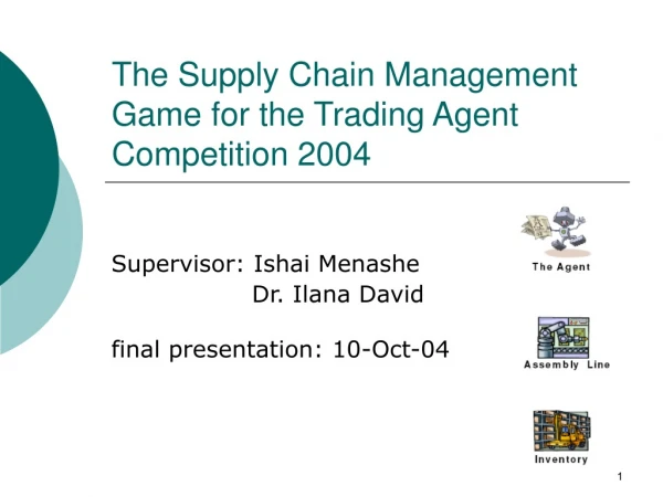 The Supply Chain Management Game for the Trading Agent Competition 2004