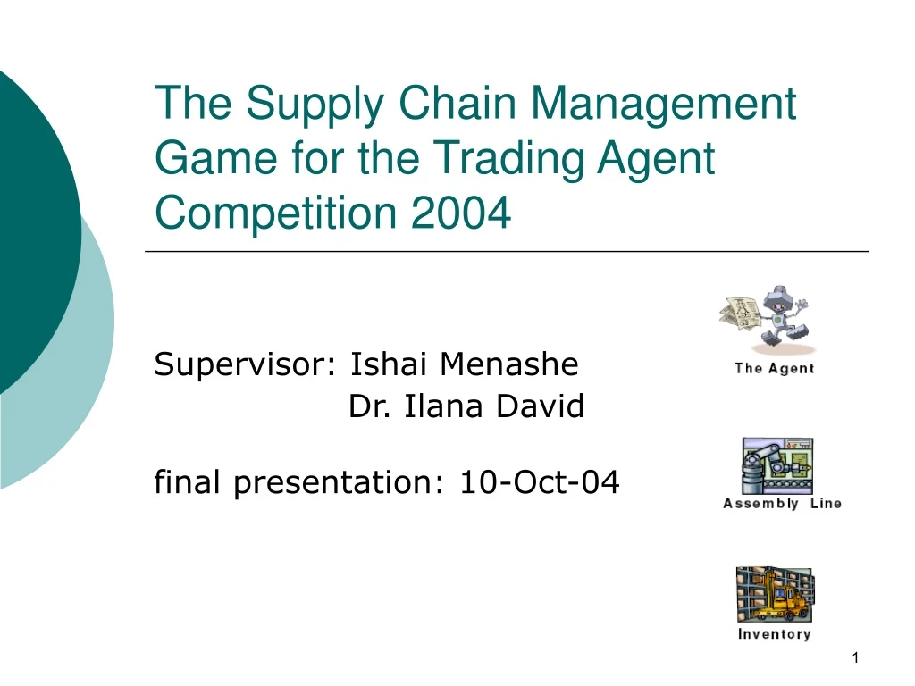 the supply chain management game for the trading agent competition 2004