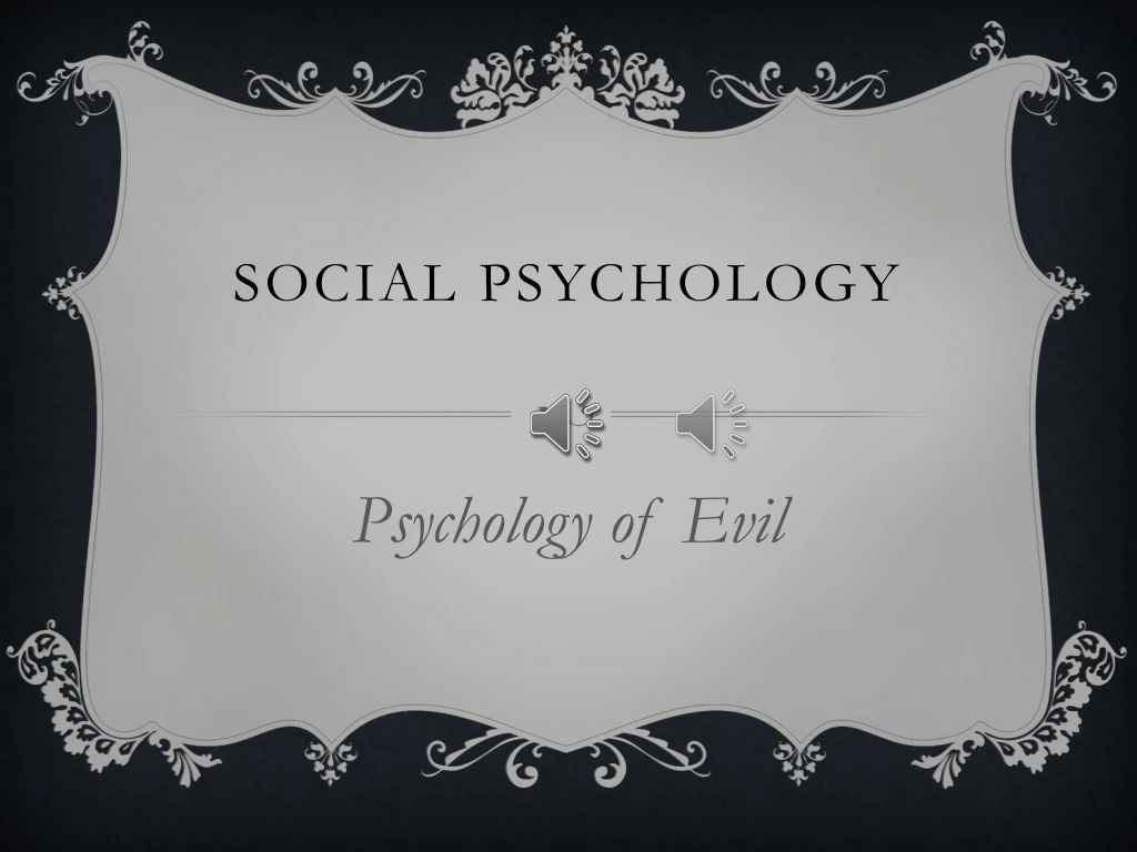 social psychology