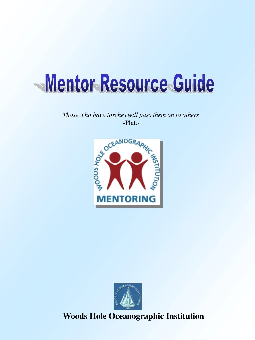 mentor resource guide