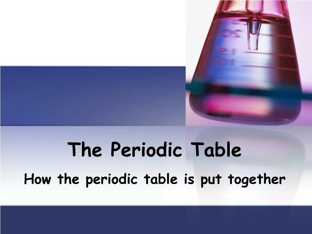 the periodic table