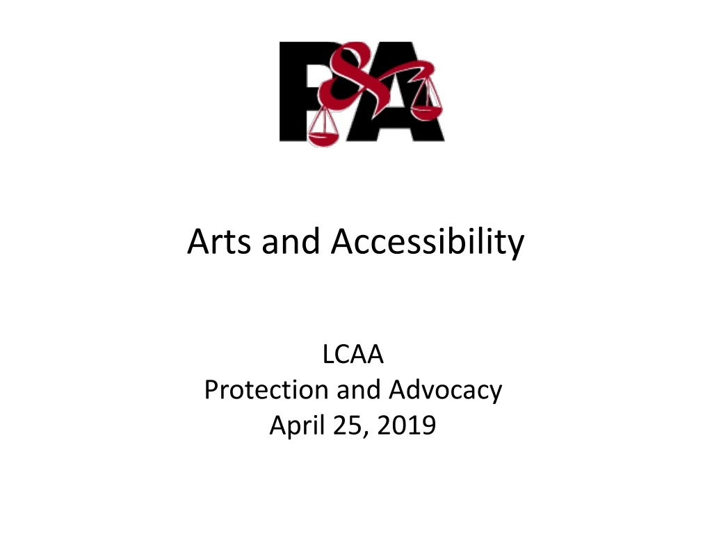 arts and accessibility