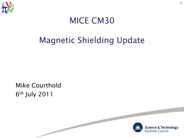 MICE CM30 Magnetic Shielding Update