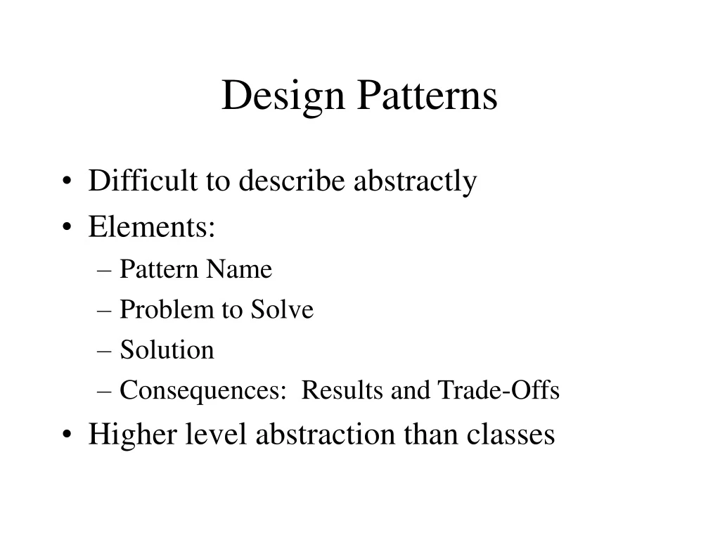 design patterns