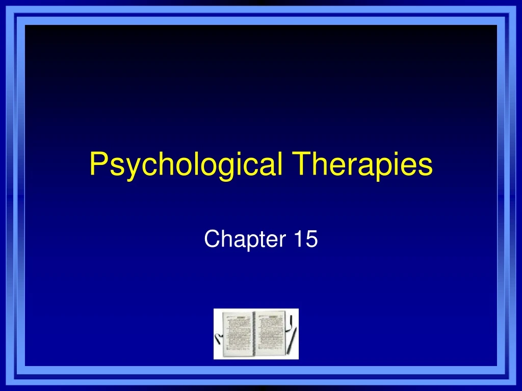 psychological therapies