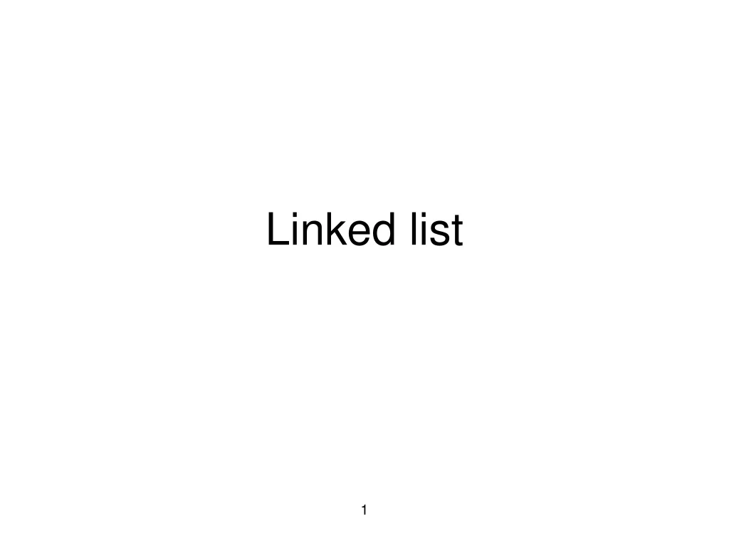 linked list