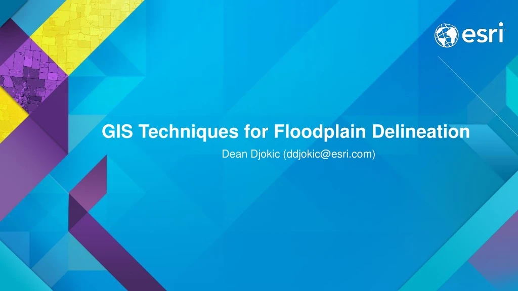 gis techniques for floodplain delineation