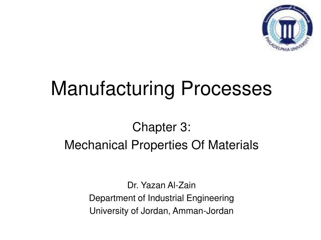 manufacturing processes