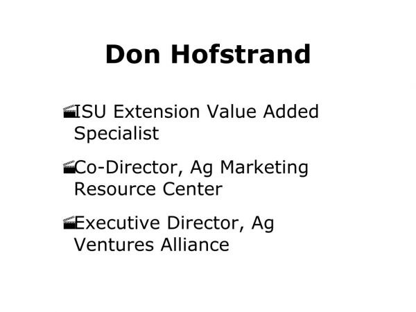 Don Hofstrand