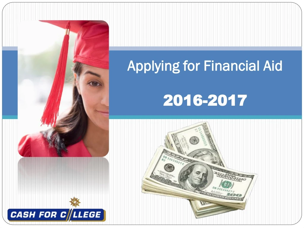 applying for financial aid 2016 2017