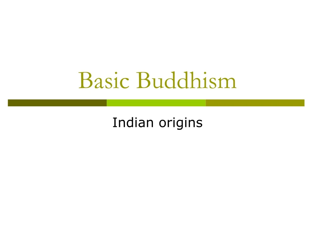 basic buddhism