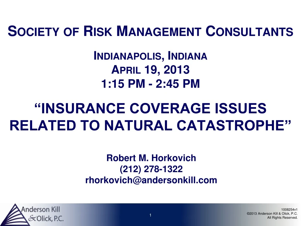 society of risk management consultants
