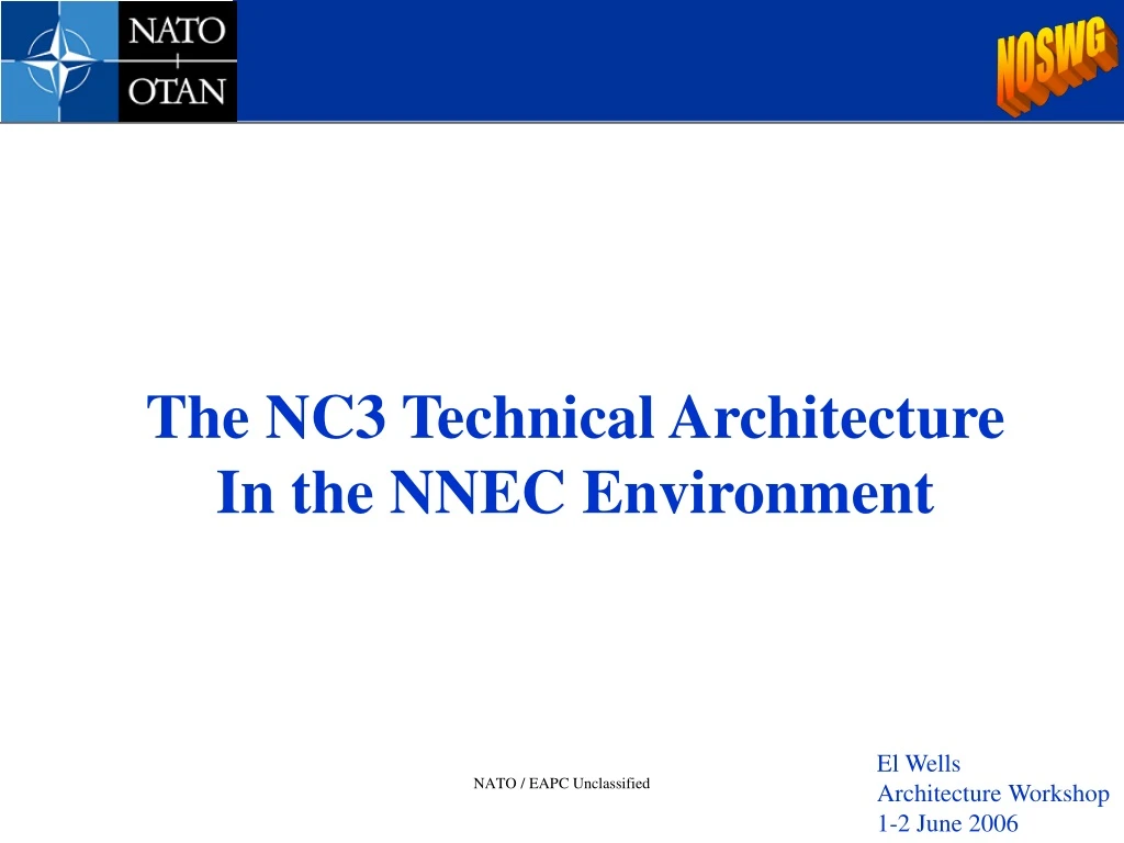 the nc3 technical architecture in the nnec