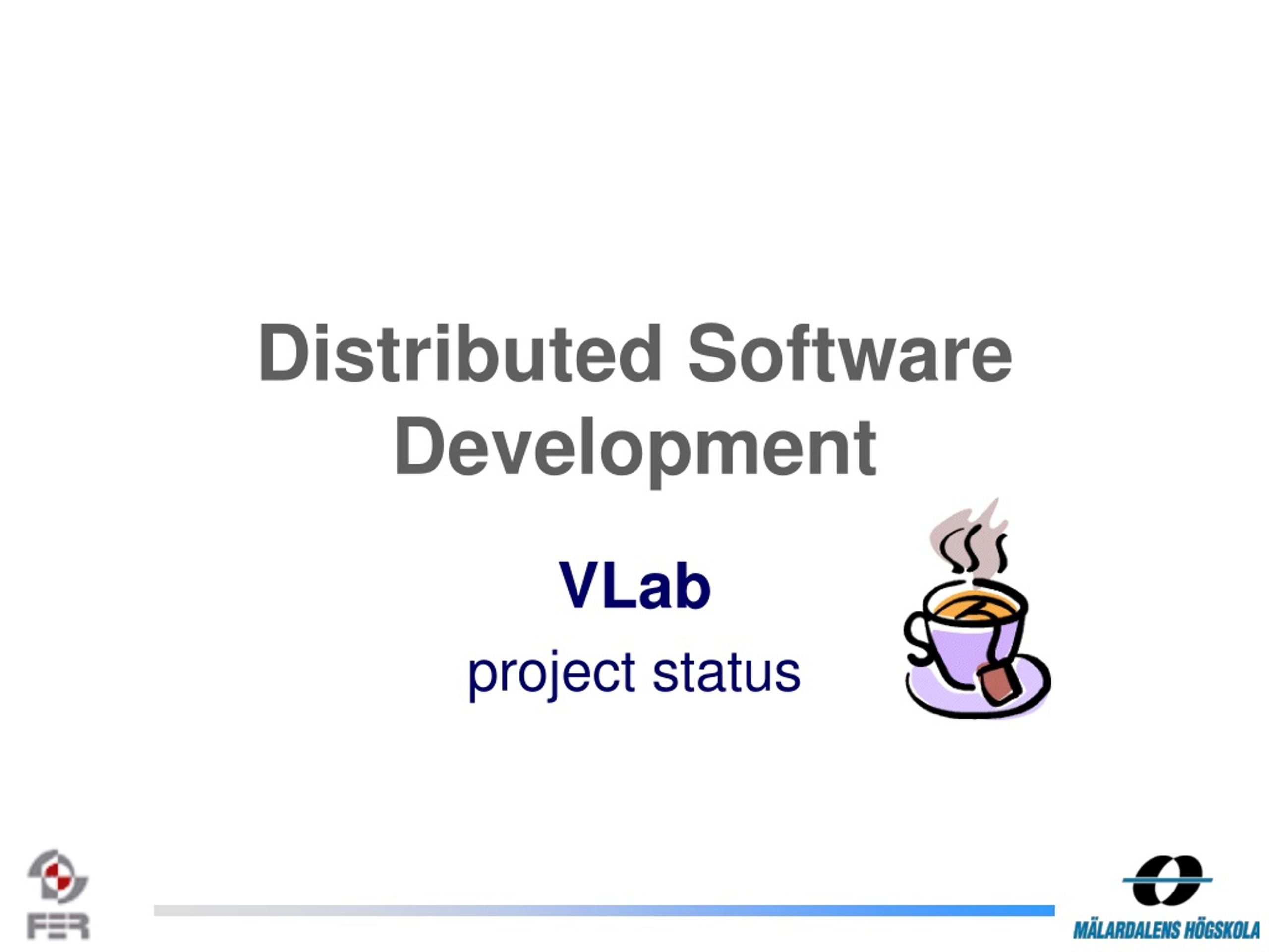 VLab Project Status Overview: On Track, Finished Modules & Next Steps - slide 1