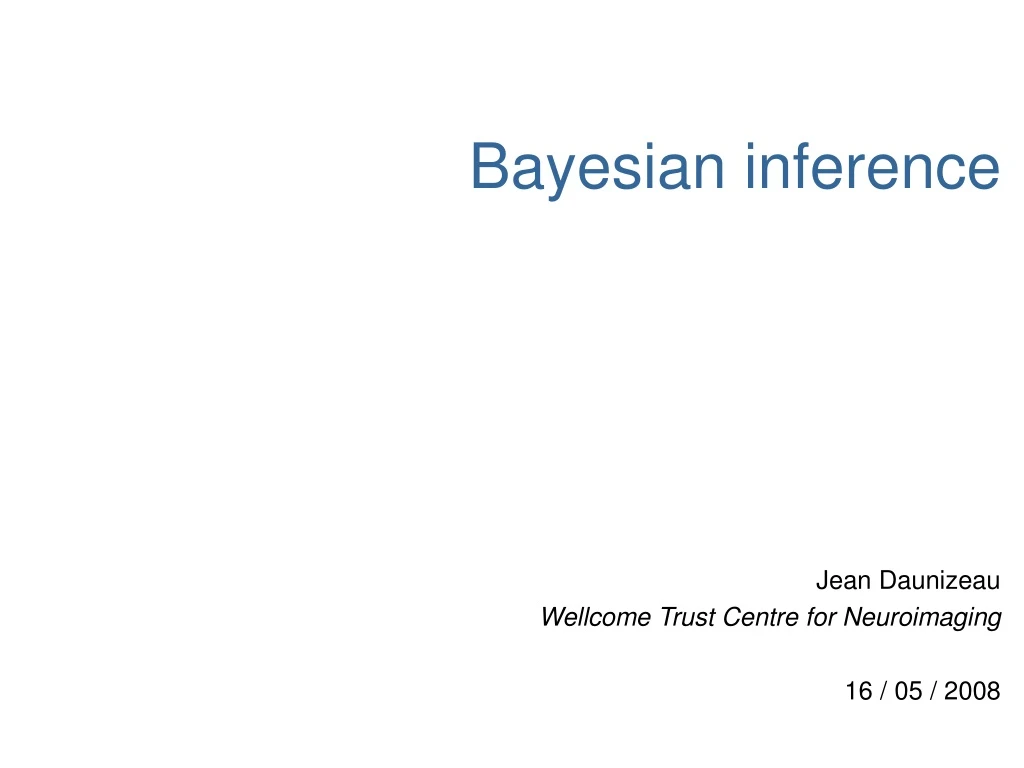 bayesian inference