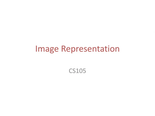 Image Representation