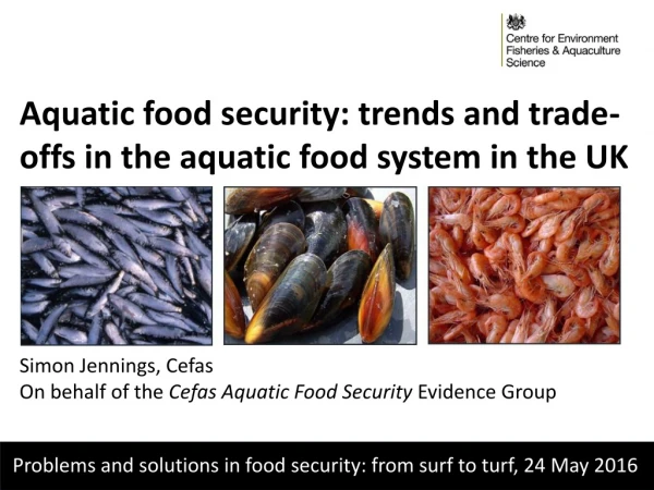 Aquatic food security: trends and trade-offs in the aquatic food system in the UK