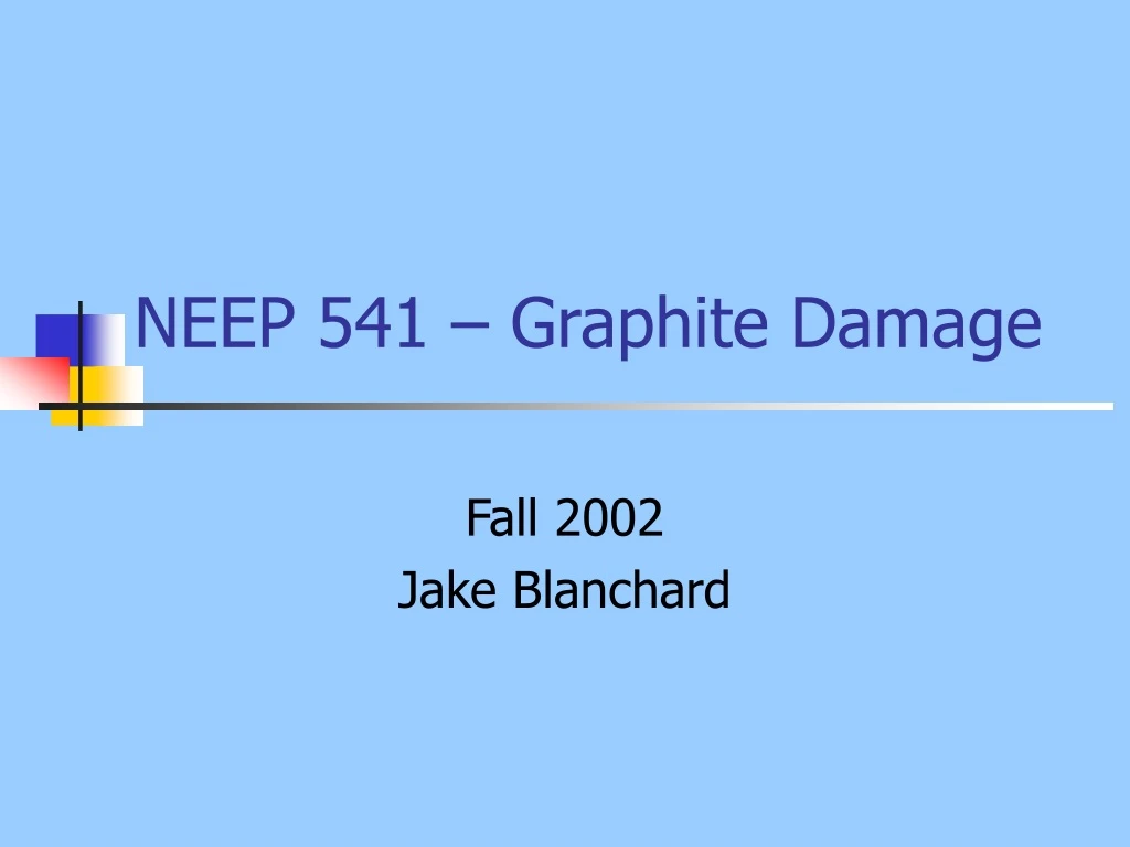 neep 541 graphite damage