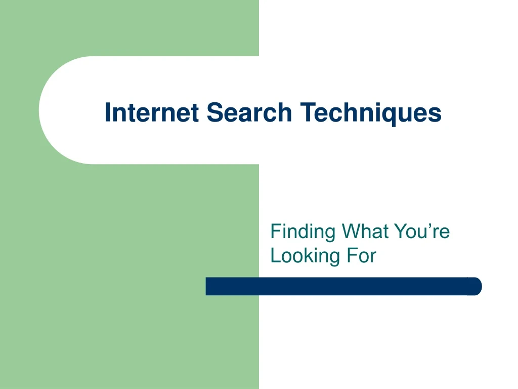 internet search techniques